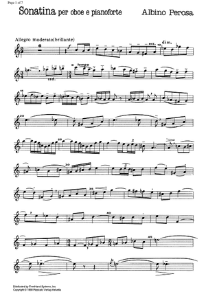 Sonatina - Oboe