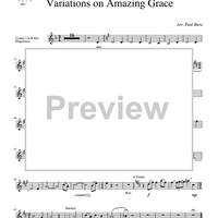 Variations on Amazing Grace - Cornet 2/Trumpet 2/Flugelhorn