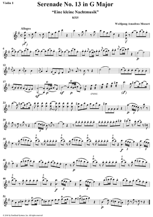 Eine kleine Nachtmusik - Violin 1