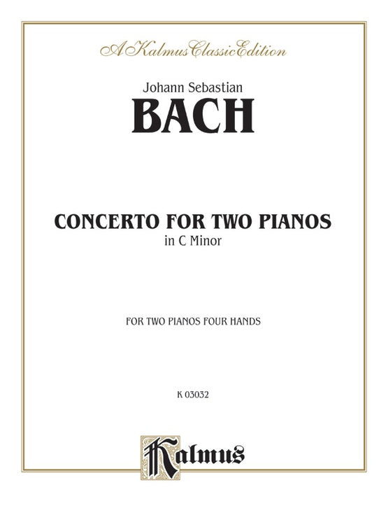 Concerto for Two Pianos in C Minor, BWV1062