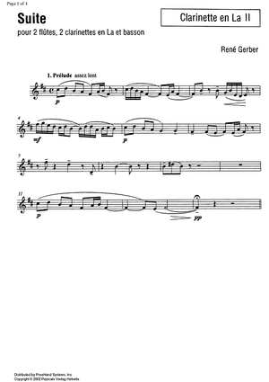 Suite - A Clarinet 2