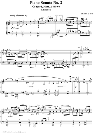 Second Piano Sonata: i. Emerson