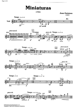 Miniaturas (print version) - Violin