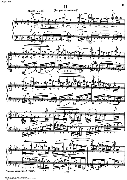 Moments musicaux Op.16 No. 2 Allegretto eb minor