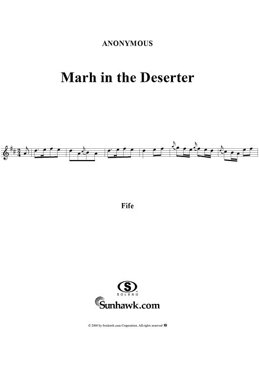 March in the Deserter