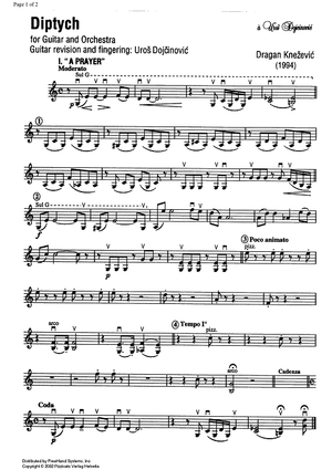 Diptych - Violin 1