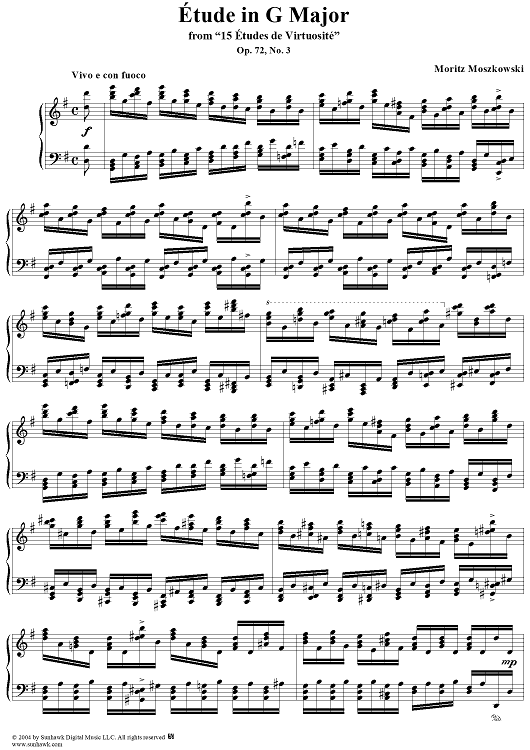 Etude in G Major, Op. 72, No. 3