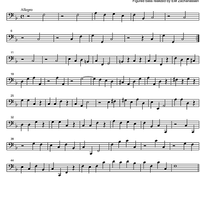 Sonata F Major - Bass