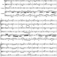 Clavier Concerto No. 5 in F Minor, Movement 2 - Score