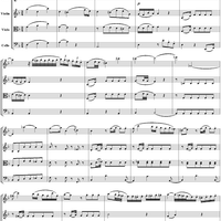 Oboe Quartet, K370, Movement 2 - Score