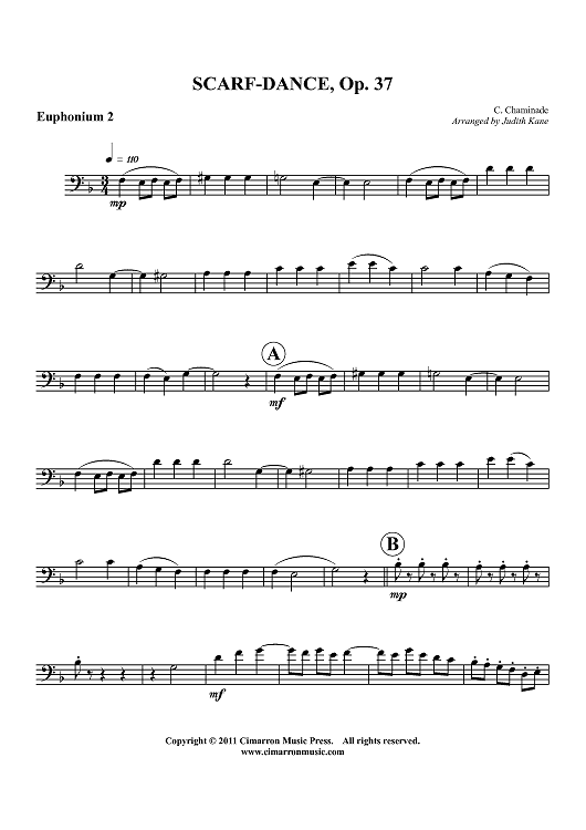Scarf-Dance, Op. 37 - Euphonium 2 BC/TC