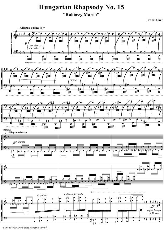 Hungarian Rhapsody No. 15 in A minor