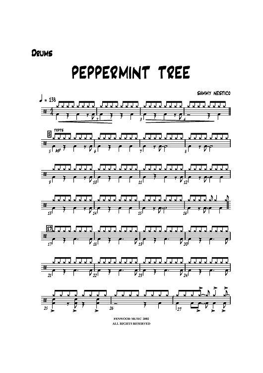 Peppermint Tree - Drums