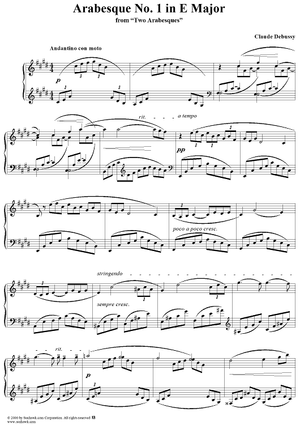 Arabesque No. 1 in E Major