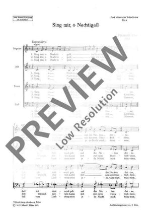 Drei mährische Volkslieder - Choral Score