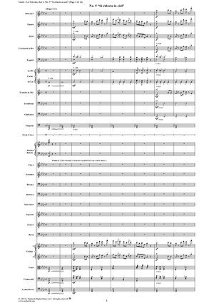 Si ridesta in ciel, No. 5 from "La Traviata", Act 1 - Full Score