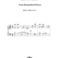 Harpsichord Pieces, Book 1, Suite 2, No.4:  La Prude sarabande