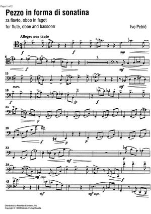 Pezzo in forma di sonatina - Bassoon