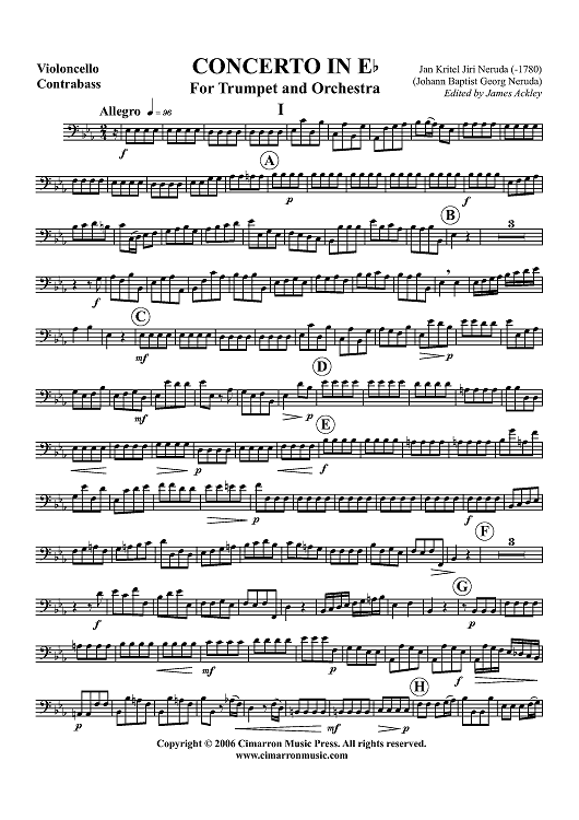 Concerto in E-flat - Cello