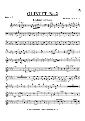 Quintet No. 2 - Horn in F