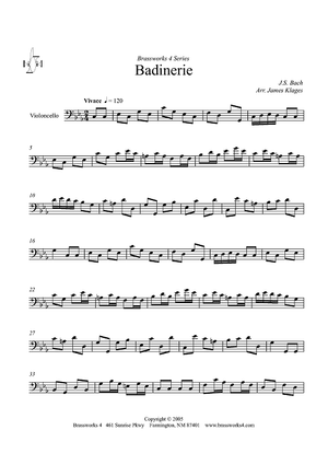 Badinerie - Cello