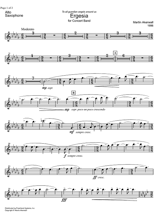 Ergesia - Alto Saxophone