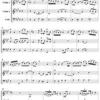 Trio in A Major Op. 3, No. 5 - Score