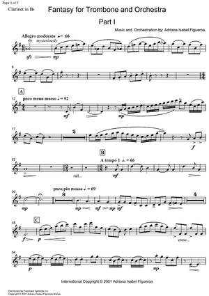 Fantasy - Clarinet in B-flat