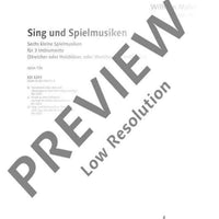 Sing- und Spielmusiken - Performance Score