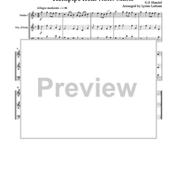 Hornpipe from Water Music - Score