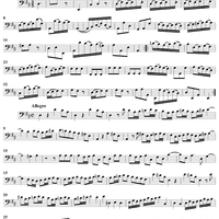 Quartet in D major - Cello/Bassoon 1