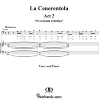 La Cenerentola, Act 2, Recitative - Vocal Score