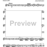 Sonata in F (Allegro) - Clarinet in Bb 1