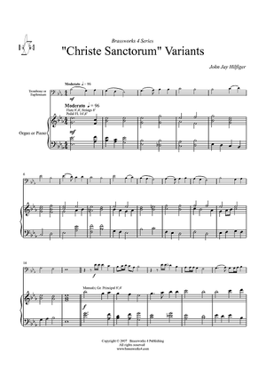 Christe Sanctorum Variants - Piano Score