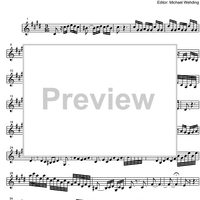 Three Part Sinfonia No.15 BWV 801 b minor - Bass Clarinet