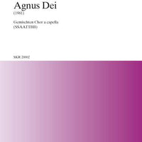 Agnus Dei - Choral Score