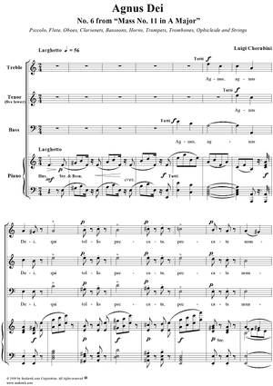 Agnus Dei - No. 7 from "Mass No. 11 in A major"