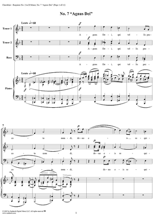 Requiem No. 2 in D Minor: No. 7. Agnus Dei