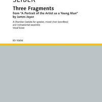 Three Fragments - Vocal/piano Score
