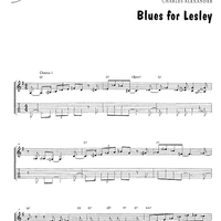 Blues for Lesley - Guitar