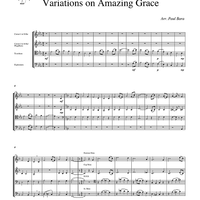 Variations on Amazing Grace - Score
