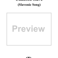Slavonic Song (Chanson Slave)