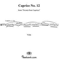 Caprice No. 12 from "Twenty-Four Caprices"