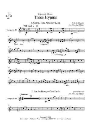 Three Hymns - Trumpet in B-flat