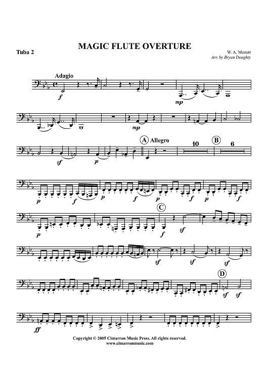 Magic Flute Overture - Tuba 2