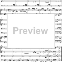Clavier Concerto No. 3 in D Major, Movement 2 - Score