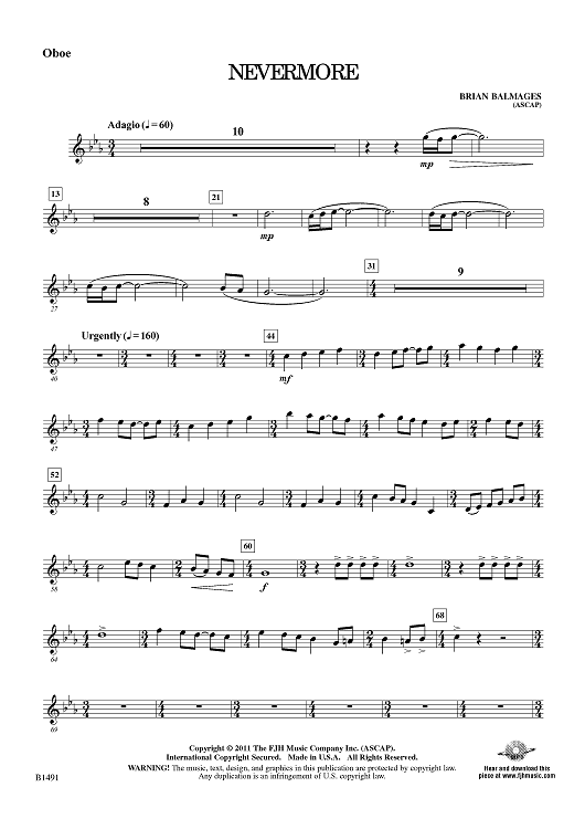 Nevermore - Oboe