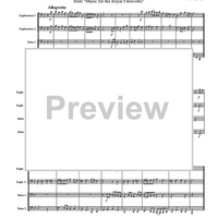 Bouree from "Music for the Royal Fireworks" - Score