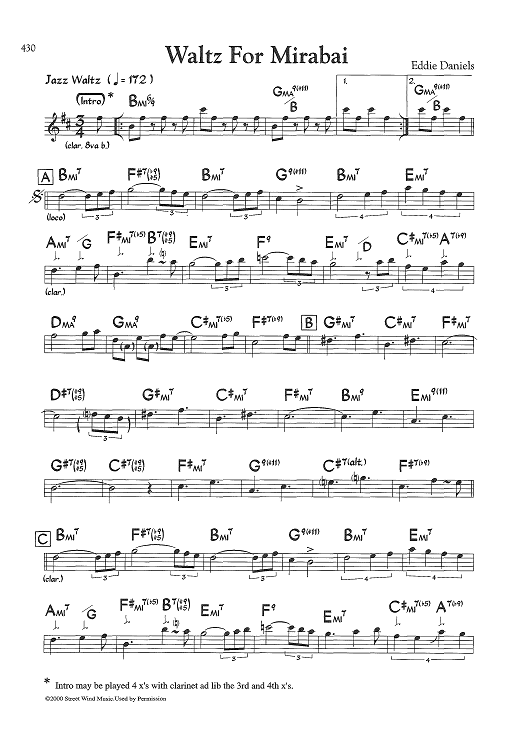 Waltz For Mirabai (Eb Instruments)
