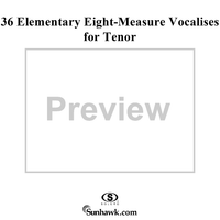 36 Elementary Eight-Measure Vocalises for Tenor, Op. 95